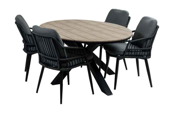 5delige-4persoons-tuinset-isabel-wood-buitentafel-4-seizoenen-tuinmeubelen