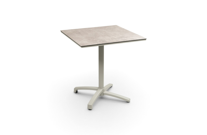 Inklapbare terrastafel gent sand brown vierkant aluminium HPL