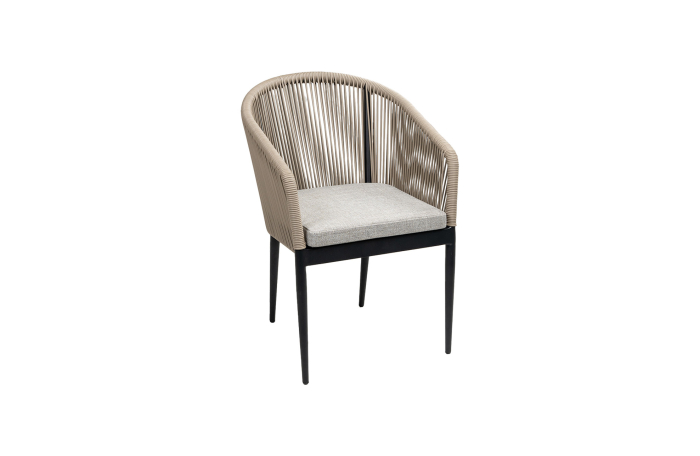 moderne-tuinstoel-sluis-Camel-Black-rope 1