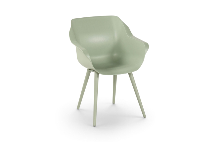 Hartman dining tuinstoel Sophie Studio Soft Green van kunststof en aluminium