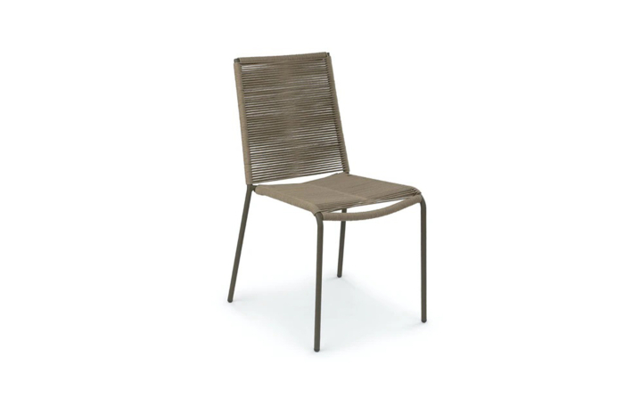 Stapelbare Tuinstoel Novara Olive Rope | Modern & Praktisch