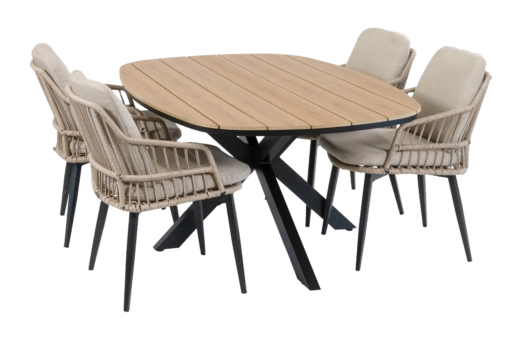 Gartenmöbel-Set für 4 Personen