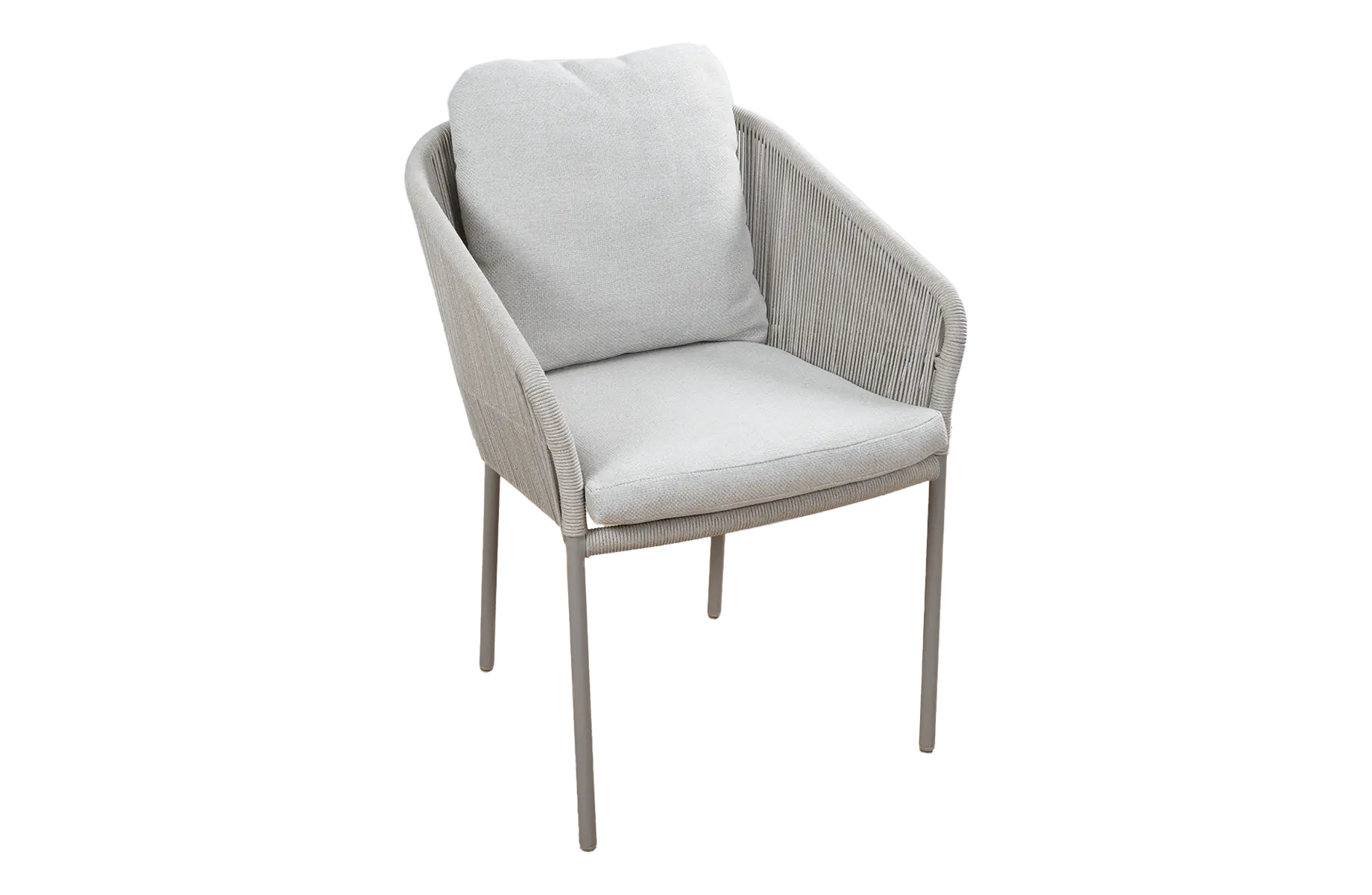 Dining Gartenstuhl Alezio | Beige | Camel Sake | Aluminium und Rope