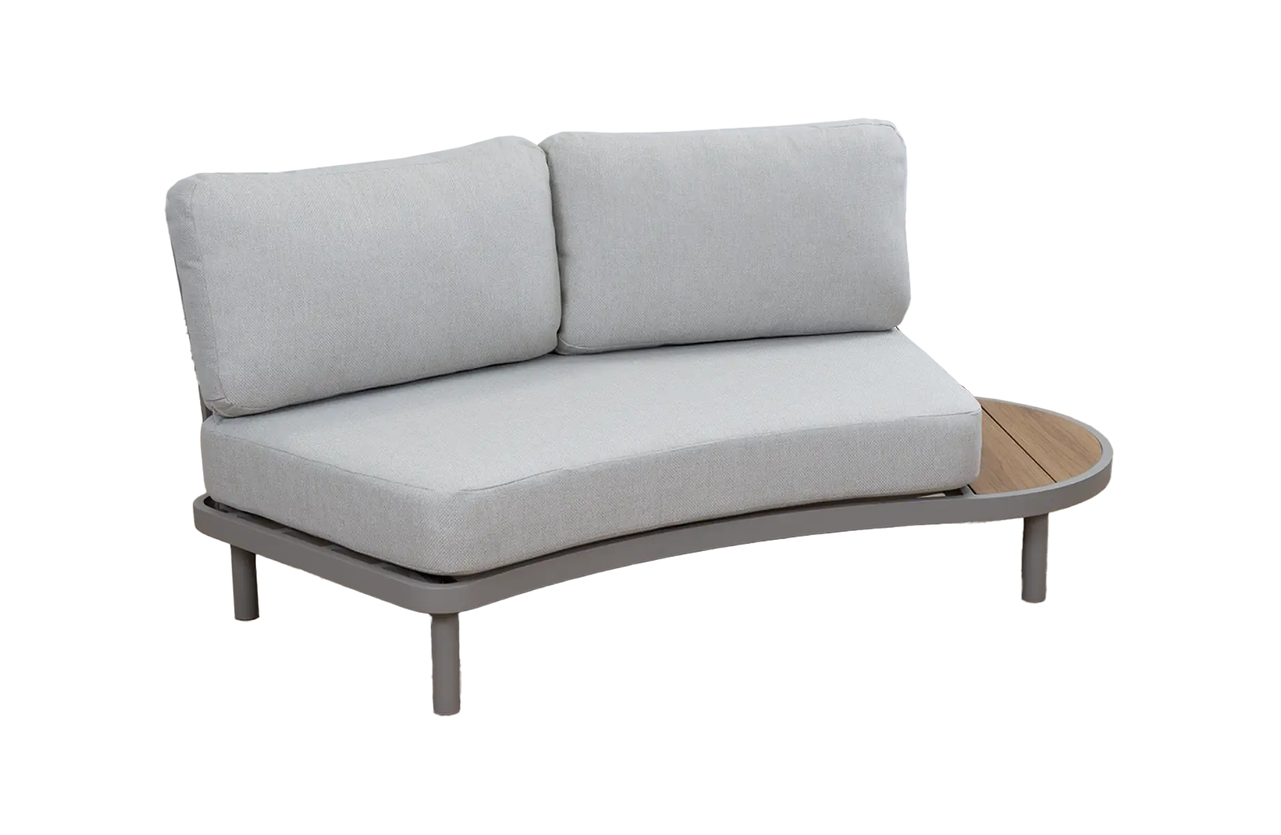 Organisches Loungesofa Sofaelement links Bari | Beige | Camel/Sake