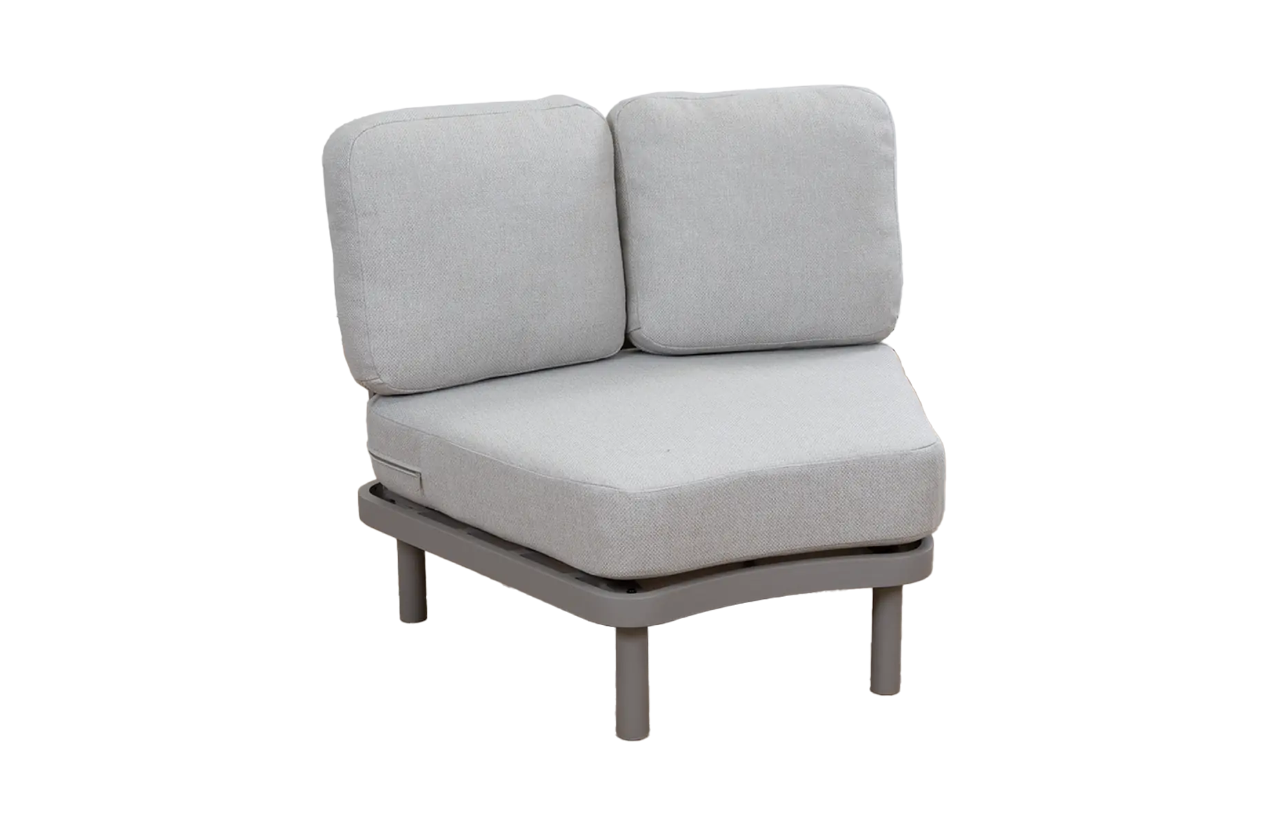 Organisches Lounge Sofa Eckelement Bari | Beige | Camel/Sake