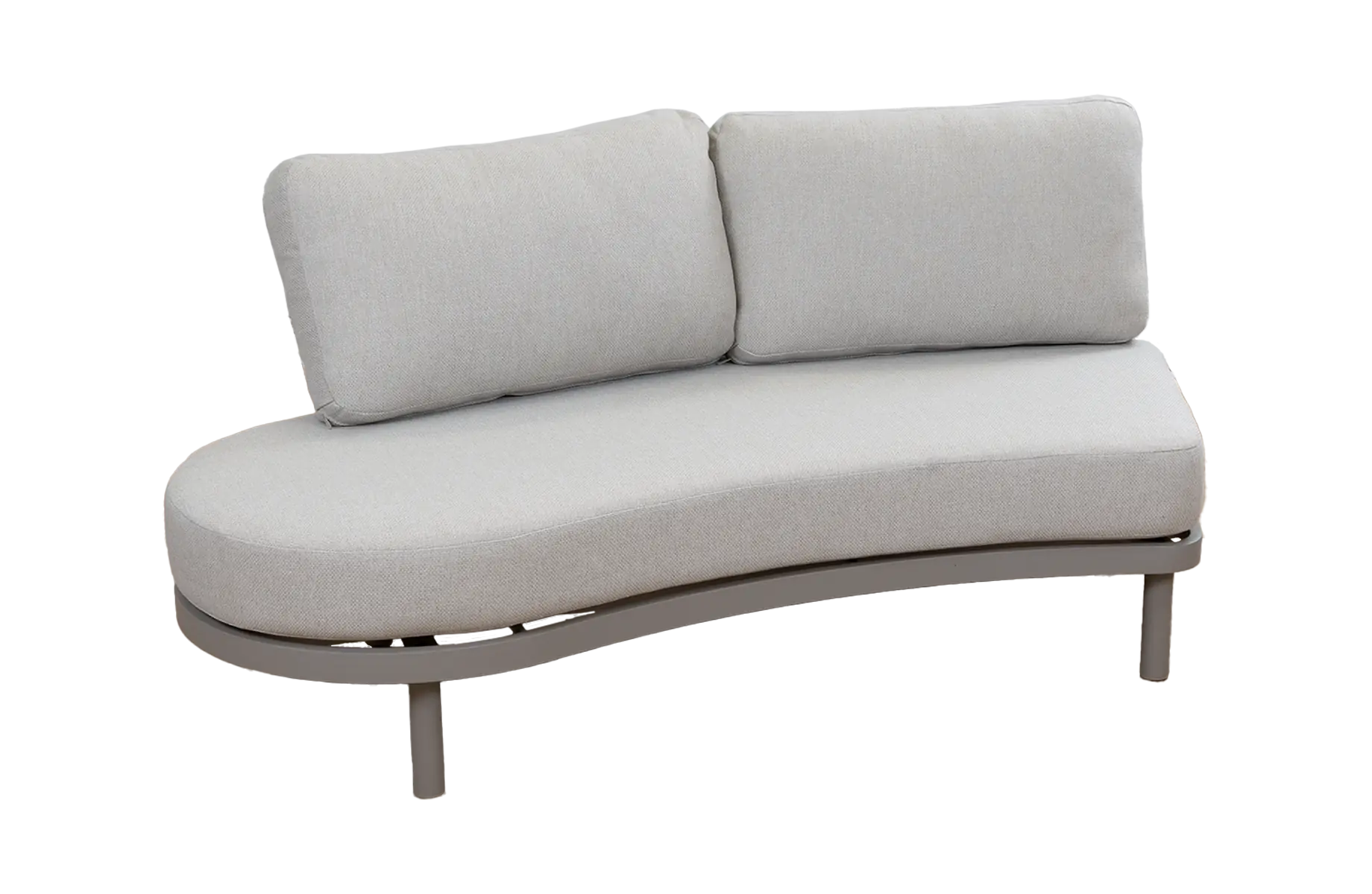 Organisches Loungesofa Sofaelement rechts Bari | Beige | Camel/Sake
