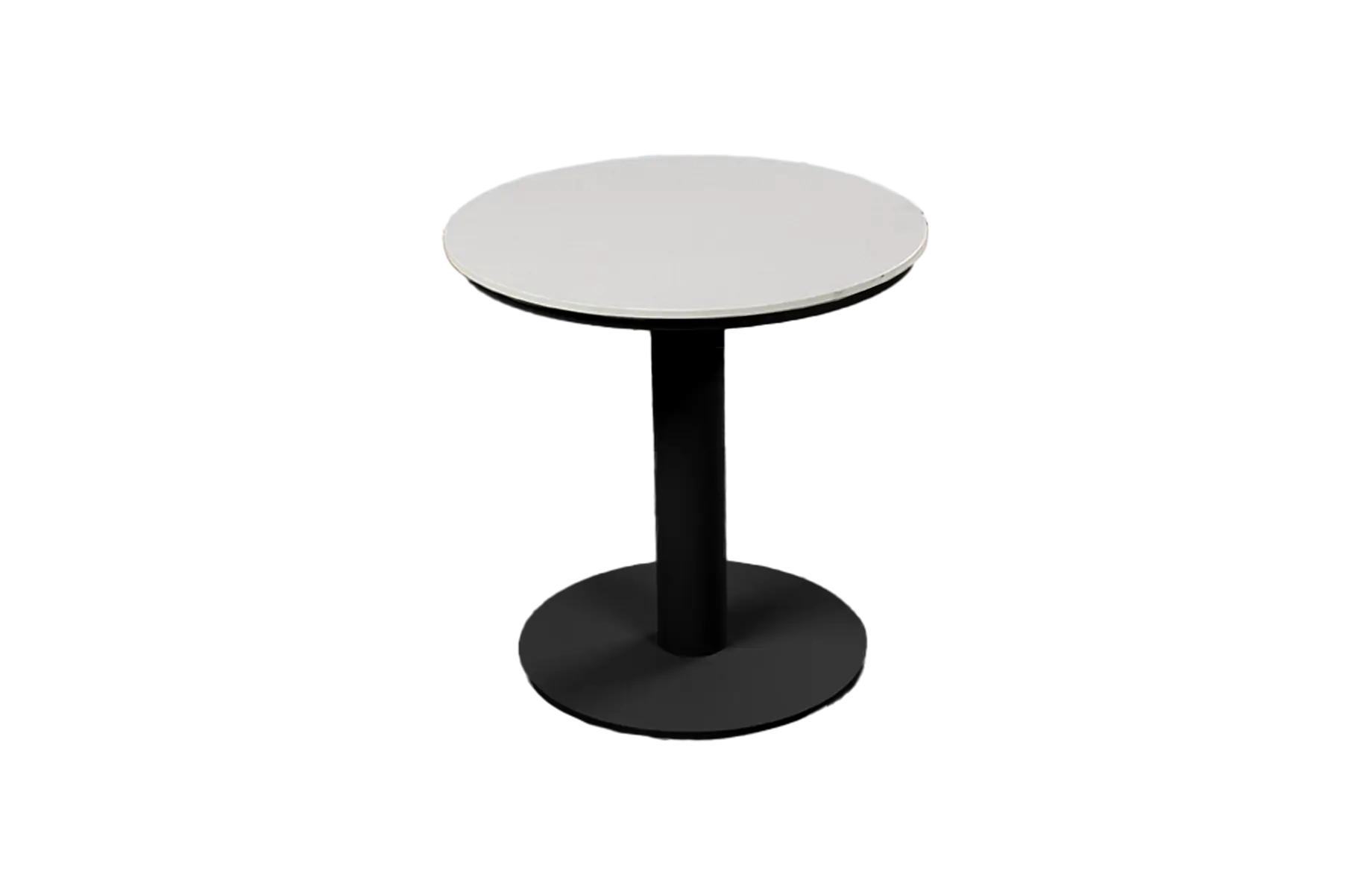 Loungetisch Barletta Ø45 cm | Black/Sandstone | Aluminium & Kunststoff