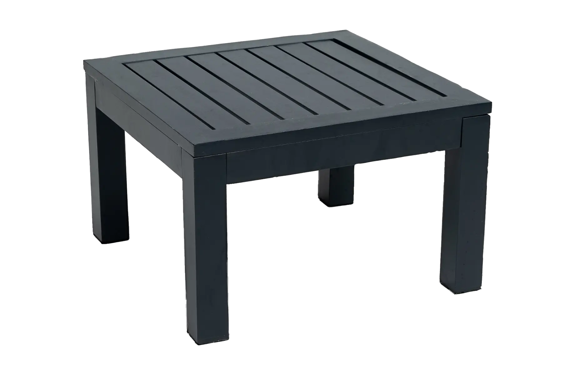 Hocker | Bezano | Mattschwarz | Aluminium