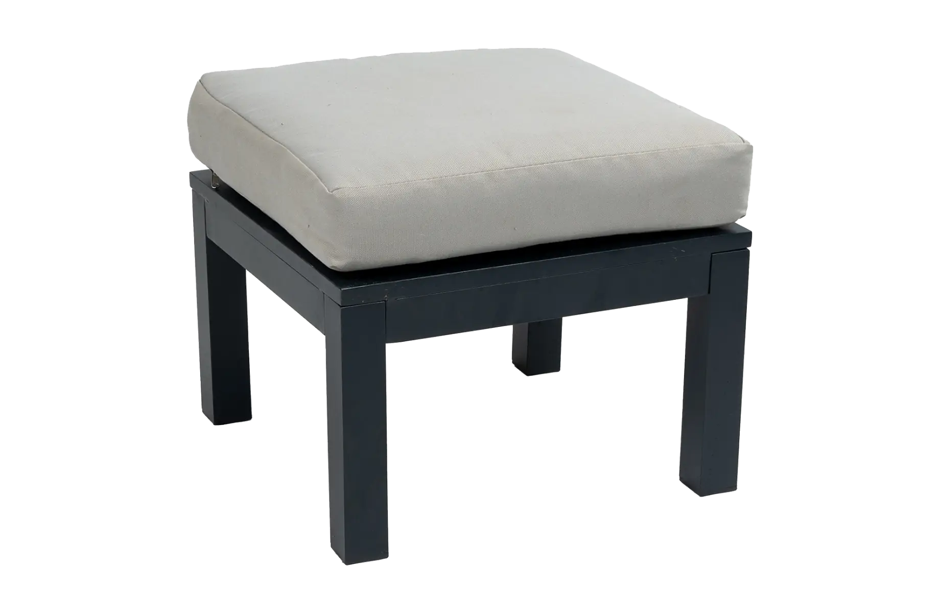 Hocker Bezano | Matt Black / Off White | Aluminium
