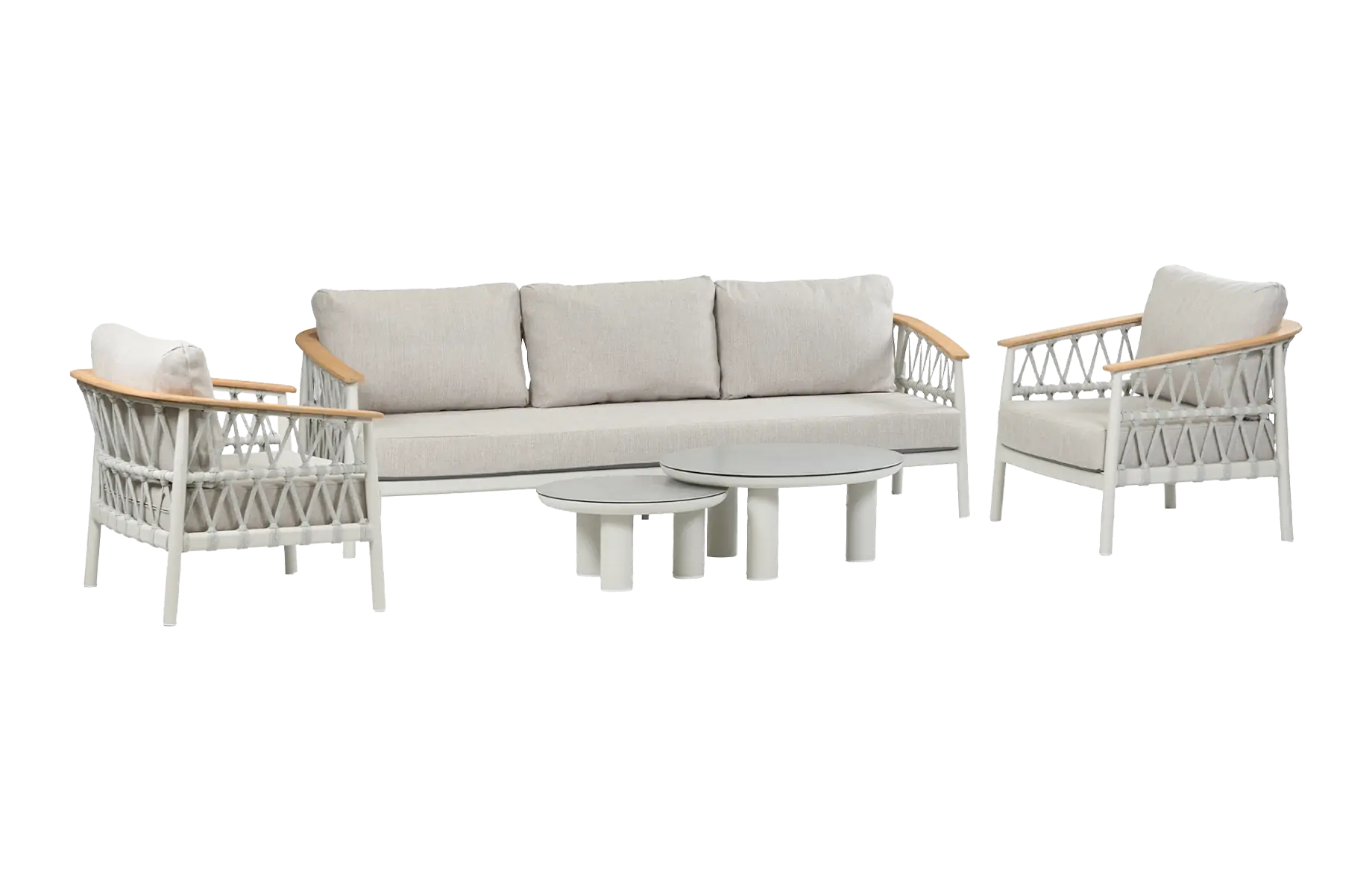 Capri-Naturel-Loungeset-Luxueus-modern-pure luxe-cream-4-seizoenen-tuinmeubelen