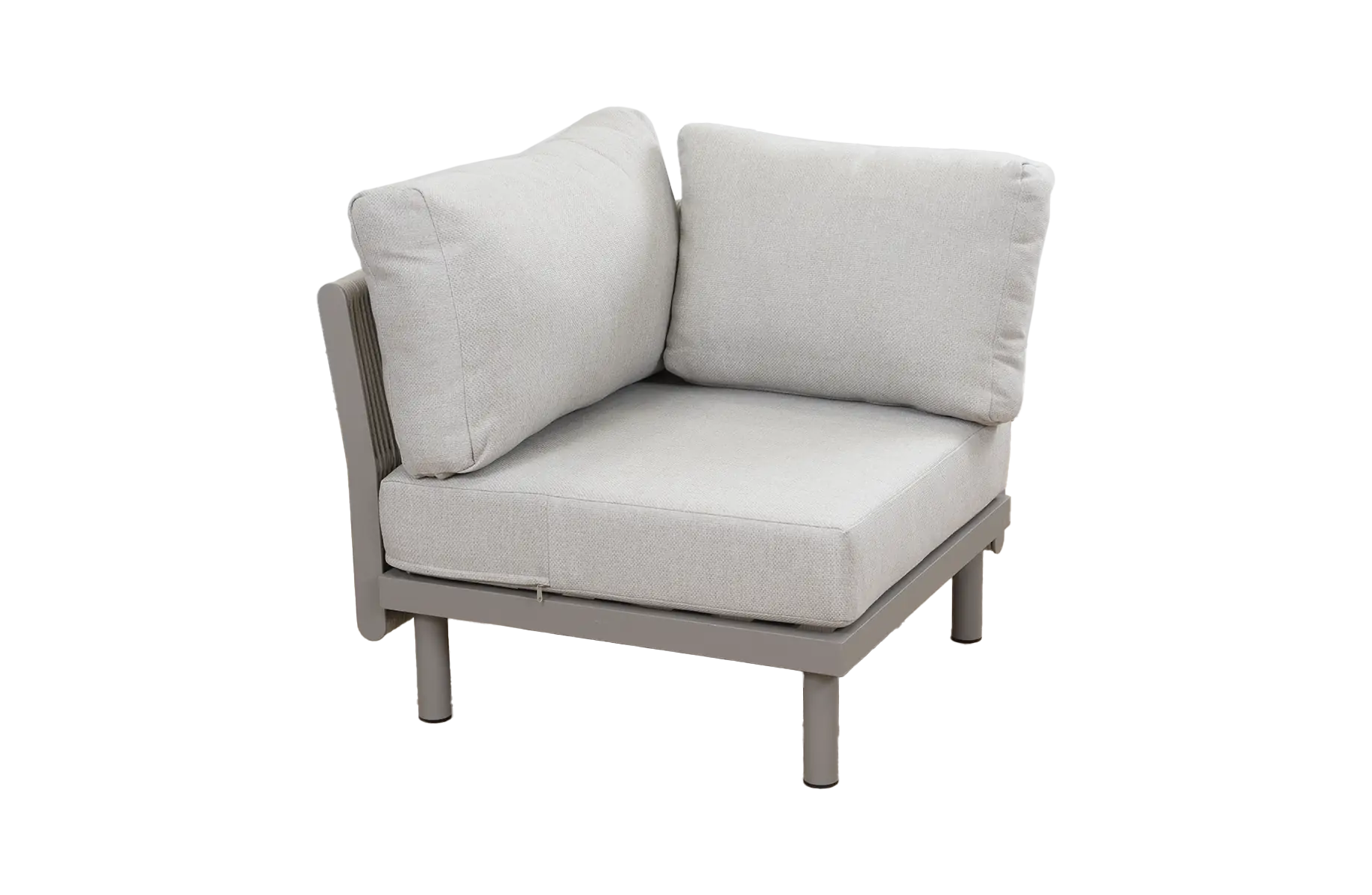 Eckelement Cavallino | Beige | Camel/Sake | Aluminium und Rope