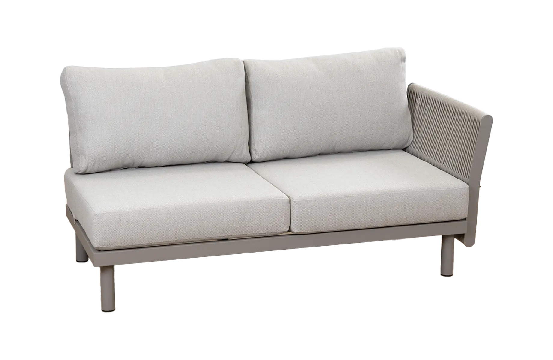 Sofa-element Cavallino | Links | Beige | Camel/Sake | Aluminium und Rope