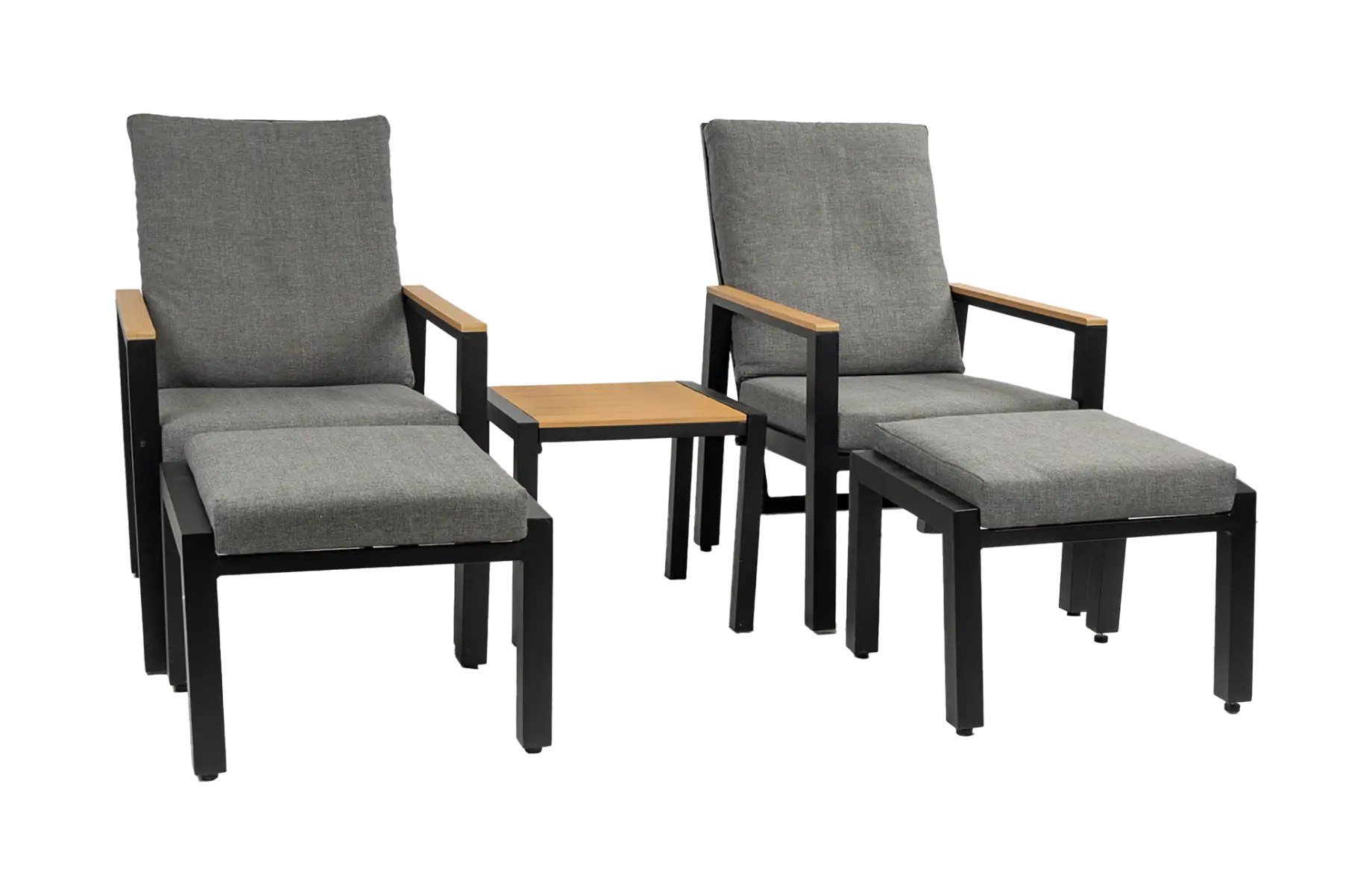 Duo Loungeset Coda | Charcoal | Aluminium| Showroom