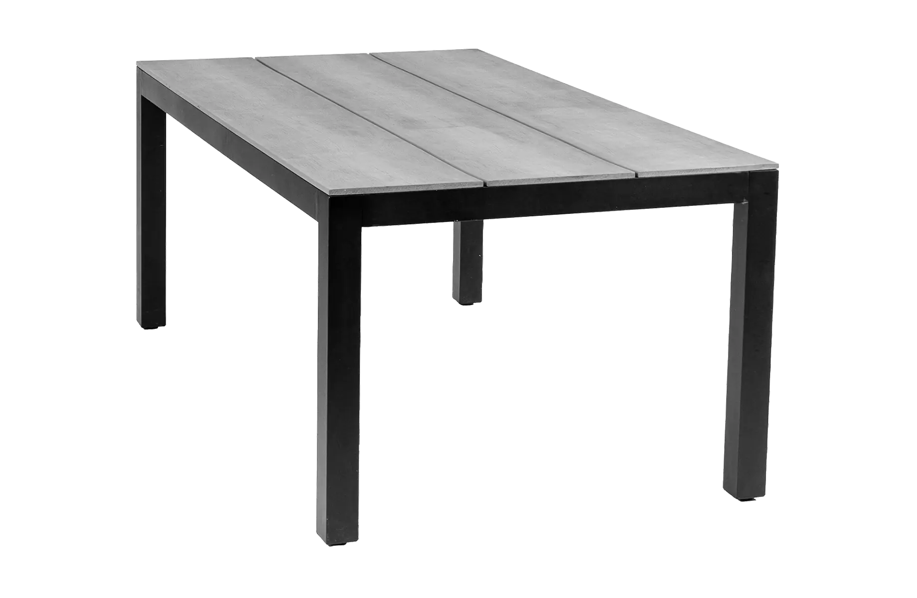 Gartentisch Limasol 180 x 100 cm | Polywood & Aluminium | Grau