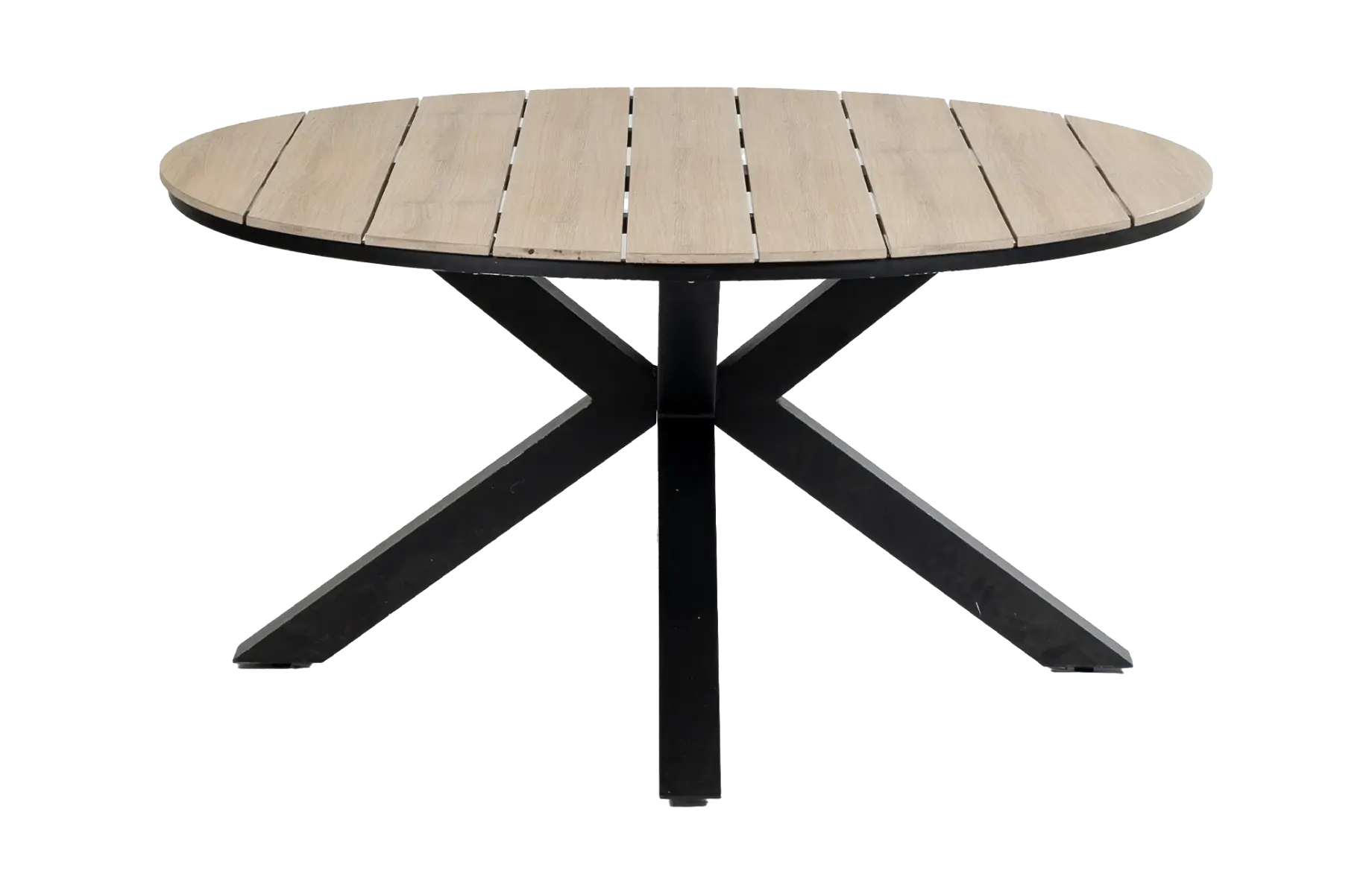 Runder Gartentisch | Limasol  ø 150 cm |  Polywood & Aluminium | Holz