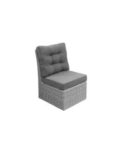 Midden Element Dublin-Mystic Grey-wicker-aluminium frame