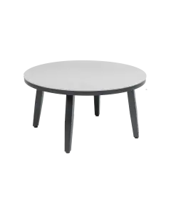 Mykonos ronde bijzet tafel betonlook 73cm - ronde beton look bijzettafels kunststof - 4 Seizoenen Tuinmeubelen
