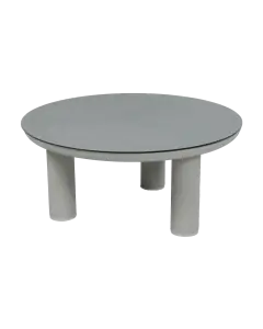 Lounge-Tisch Porto | ø 80 cm | Natur | Aluminium & Ceramic Brono