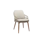 Dining-Gartenstuhl Isabel | Sand/ Holz | Rope