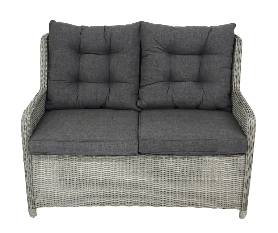 Loungebank Dublin | 2-persoons | Mystic Grey | Wicker 