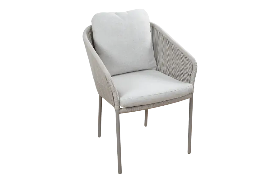 Dining Gartenstuhl Alezio | Beige | Camel Sake | Aluminium und Rope