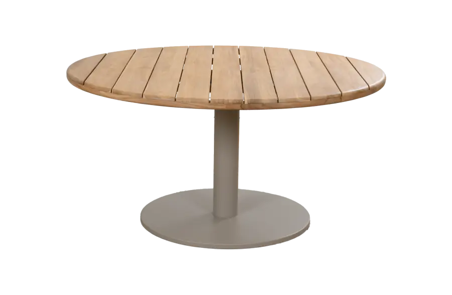 Runder Low Dining Gartentisch Aurora | 140 cm | Sand