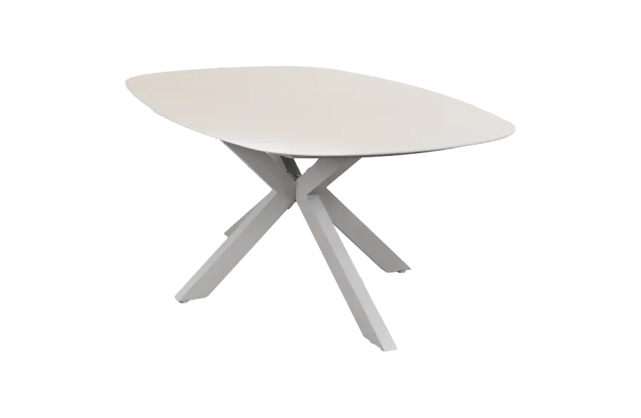 Gartentisch Barletta | 180x115 | Camel/Sandstone | Aluminium & Kunststoff