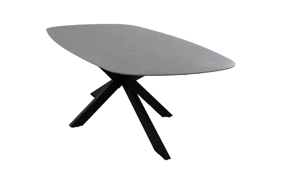 Gartentisch Barletta | 240x115 | Black/Desert Pearl | Aluminium & Kunststoff