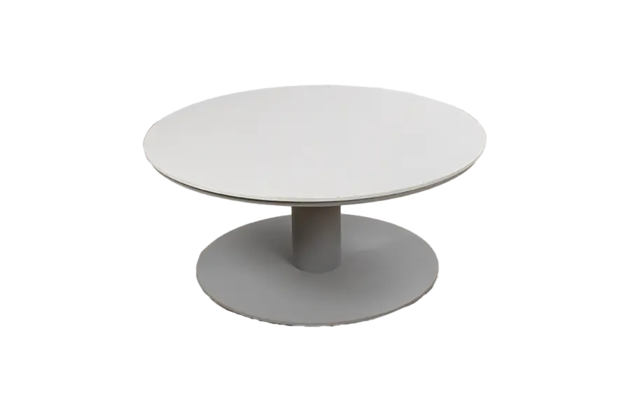 Loungetisch Barletta Ø80 cm | Camel/Sandstone | Aluminium & Kunststoff