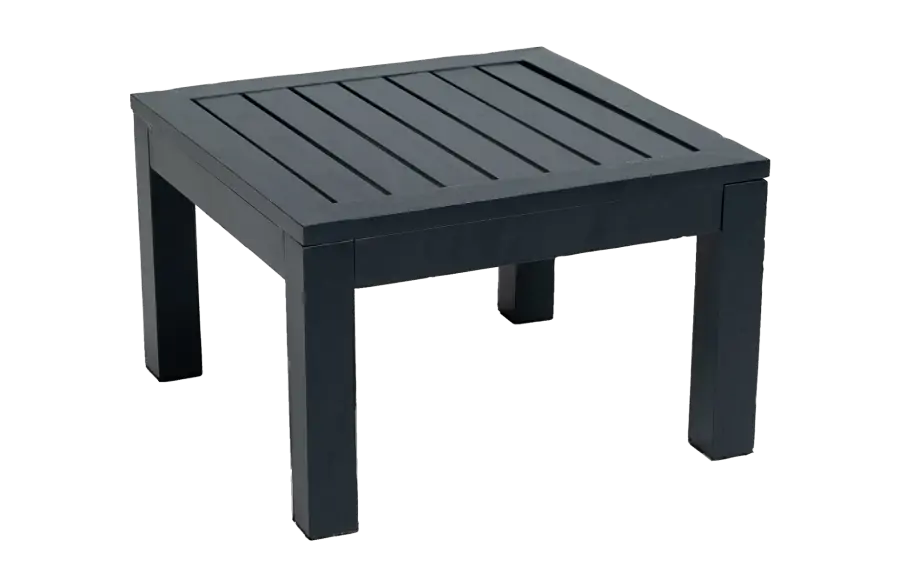 Hocker | Bezano | Mattschwarz | Aluminium