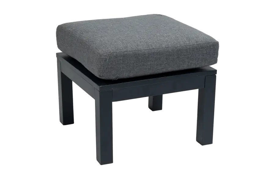 Hocker Bezano | Matt Black / Grau | Aluminium