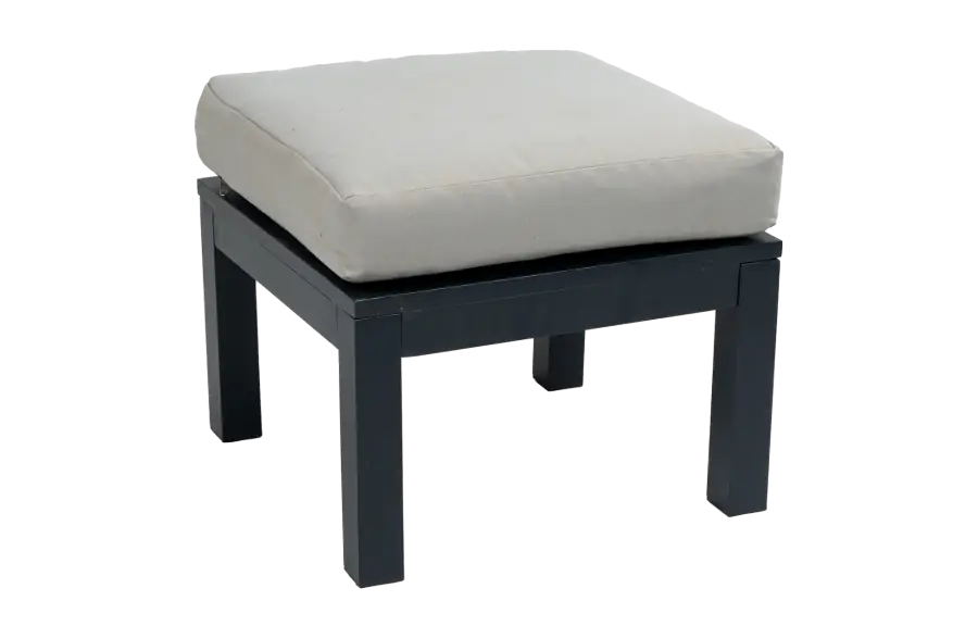 Hocker Bezano | Matt Black / Off White | Aluminium