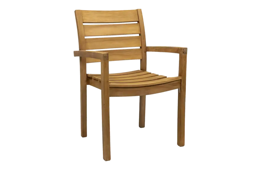 Gartenstuhl Bulu | Stapelbar | Teakholz