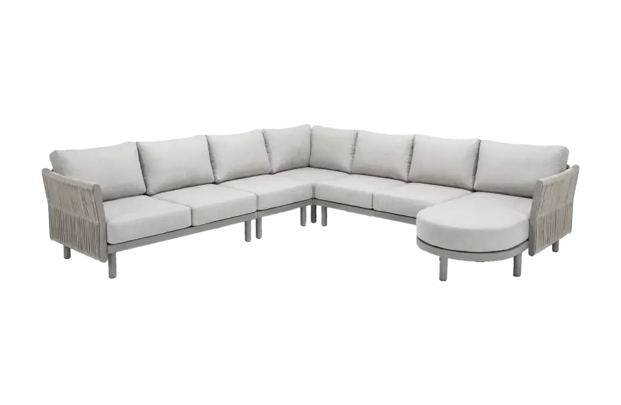 Loungesofa Cavallino | 5-teilig | Beige & Camel