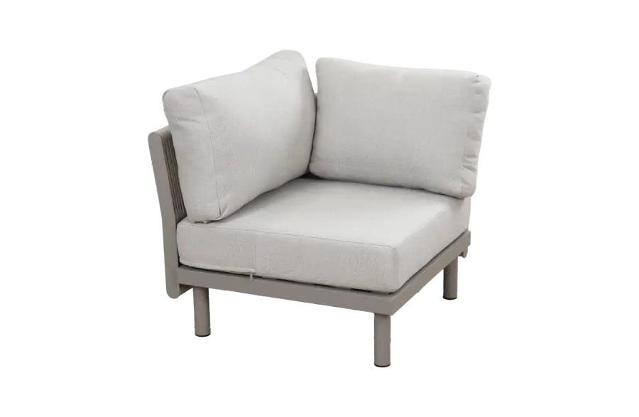 Eckelement Cavallino | Beige | Camel/Sake | Aluminium und Rope