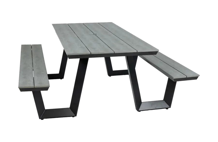 Picknicktafel Coffee Bay | Grey | Aluminium & Polywood