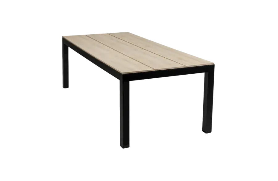 Gartentisch Limasol 225 x 100 cm | Polywood & Aluminium | Wood