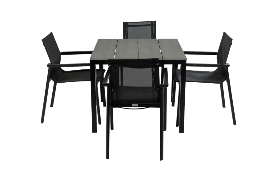 Cyprus-vierkante-tuintafel-grijs-modern-Delia-black-4-seizoenen-tuinmeubelen