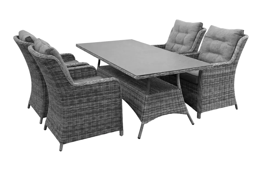 Dublin ash grey met 160cm tafel