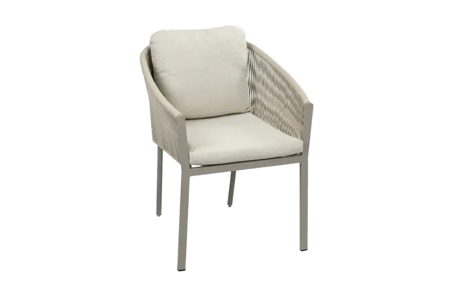 Stapelbarer Gartenstuhl Elvira | Camel & Beige