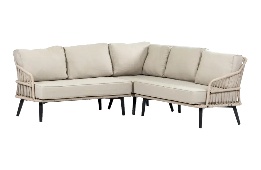 Ecklounge-Set | Isabel | Sand | Rope