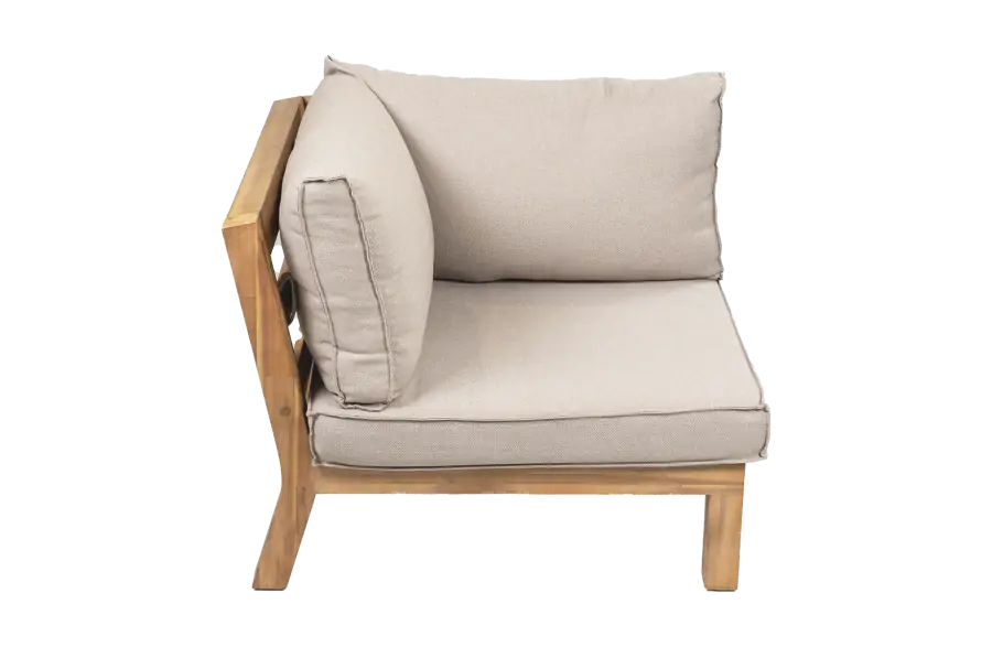 Eck-Element Kent | Sand | Akazienholz