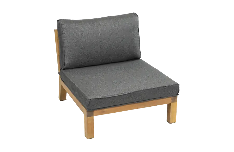 Mittel-Element Kent | Grau | Akazienholz