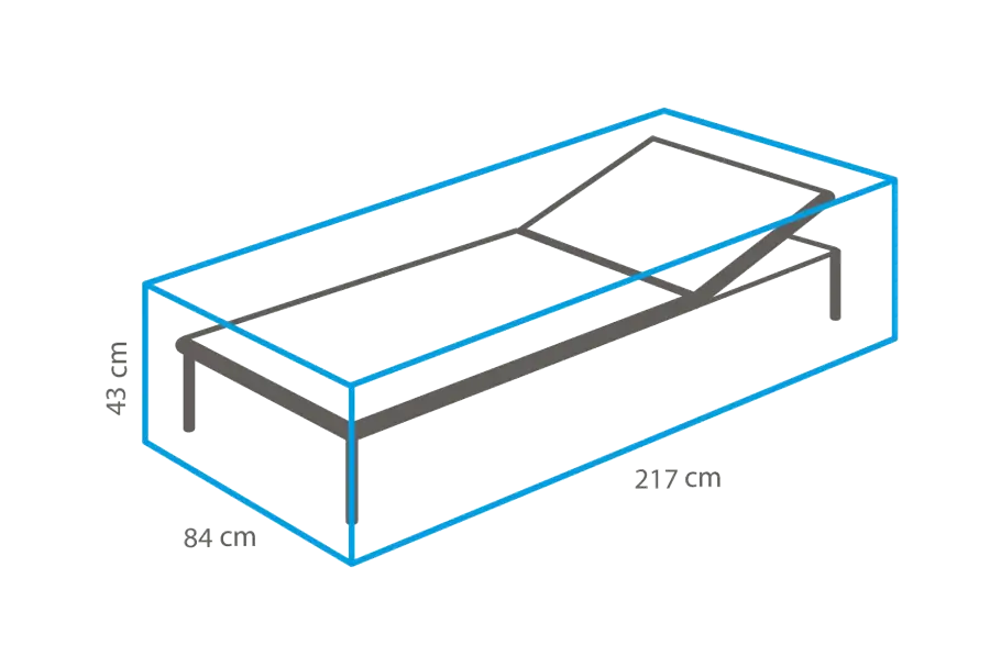 Sonnenliege Schutzhülle 217 x 84 x 43 cm