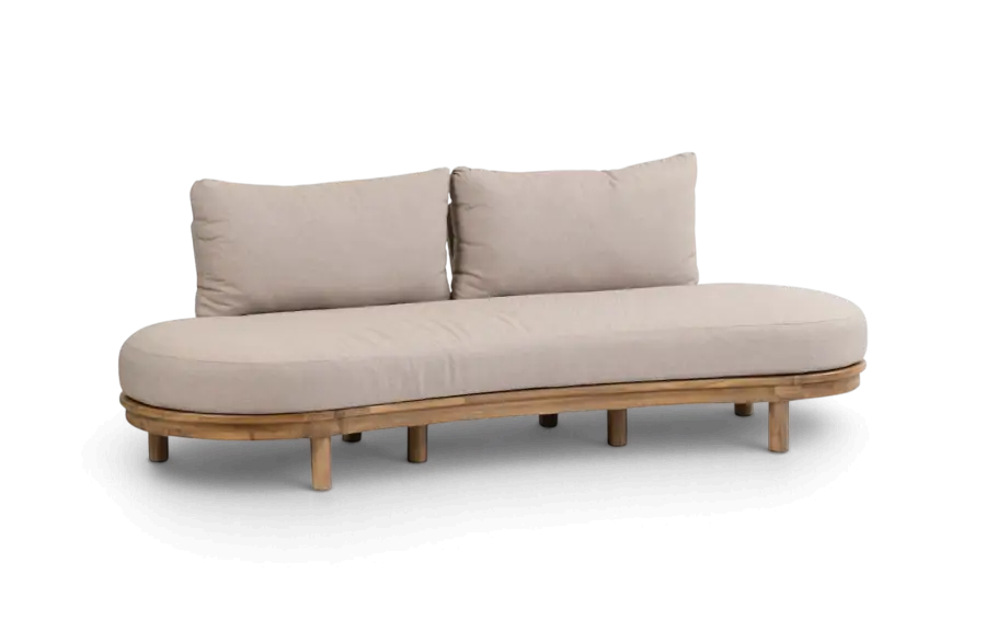 Loungebank Cancun Sand Teaklook van Acaciahout PNG