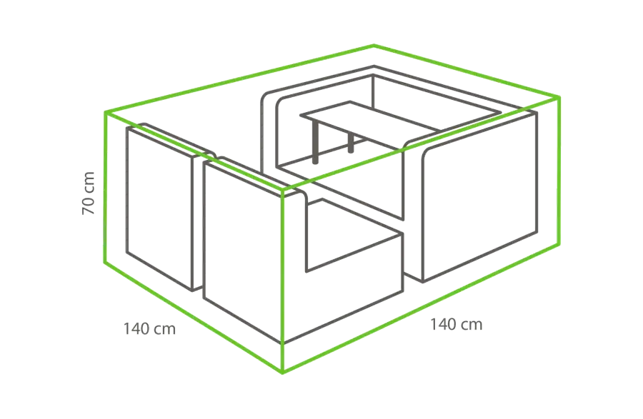 Lounge-Set Schutzhülle 140 x 140 x 70 cm