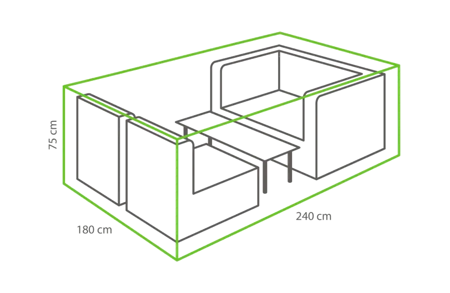 Lounge-Set Schutzhülle M 240 x 180 x 75 cm