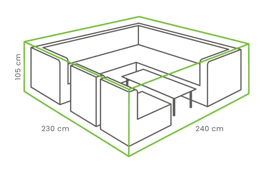 Lounge-Set Schutzhülle 240 x 230 x 110 cm