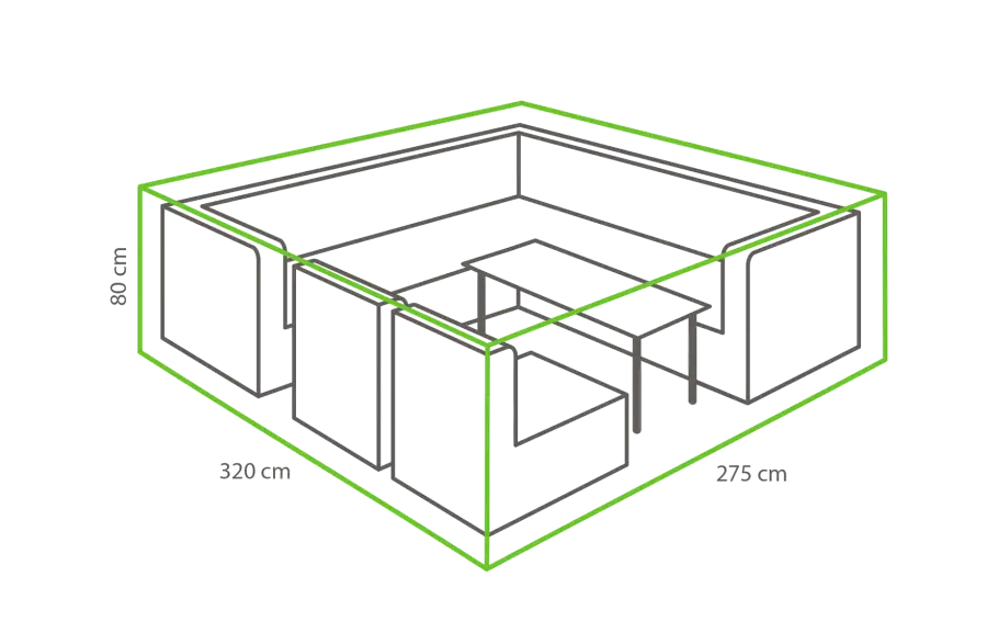 Lounge-Set Schutzhülle 320 x 275 x 80 cm