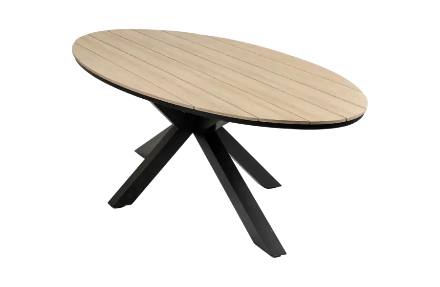 Ovaler Gartentisch Limasol 280cm | Wood | Polywood & Aluminium